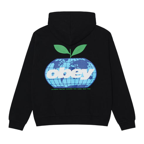Obey Intercontinental Extra Heavy Hood - Black