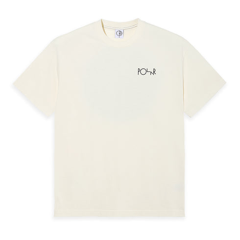 Polar Contrast Fill Logo T-Shirt- Ivory / Black