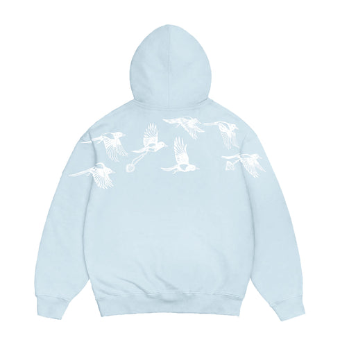 Jacker - D.Birds Cooper Hoodie Zip - Blue - Streetart.fr
