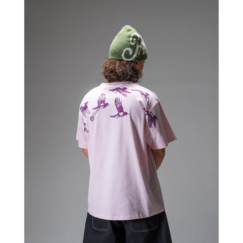 Jacker D.Birds Cooper T-Shirt - Pink - Streetart.fr