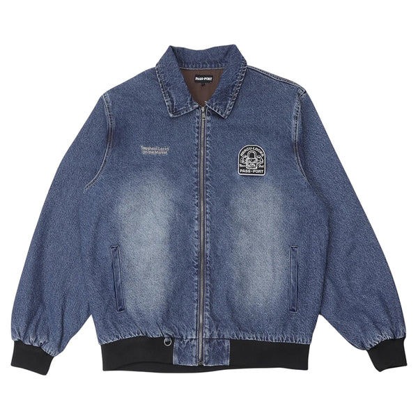 Passport Freight Recycled Denim Hercu-Locks Jacket - Washed Dark Indigo