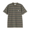 Carhartt WIP S/S Bronson T-Shirt - Bronson Stripe / Cypress