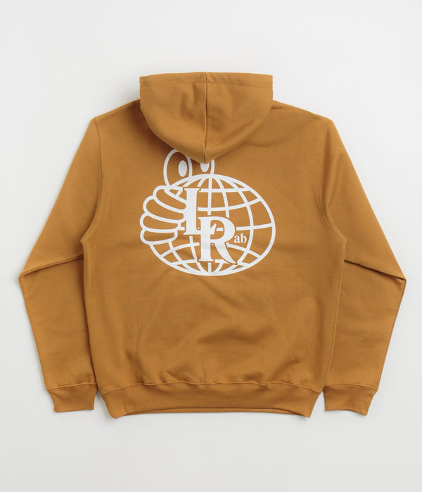 Last Resort Ab Altlas Monogram Hoodie - Golden Brown / White - Streetart.fr