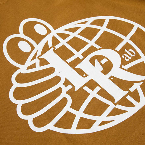 Last Resort Ab Altlas Monogram Hoodie Sweat A Capuche - Golden Brown / White - Streetart.fr