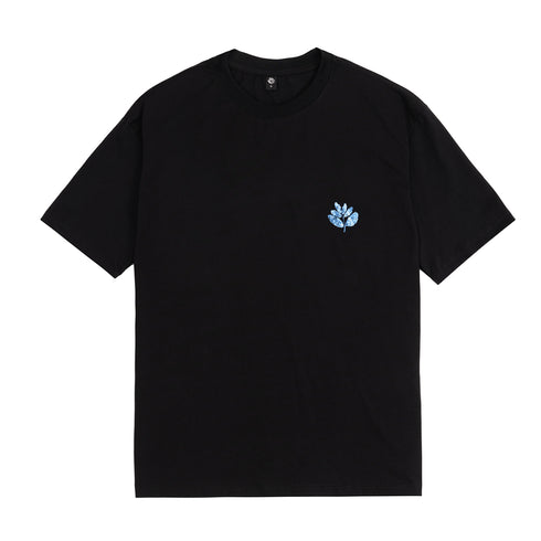 Magenta X Blue Flowers T-Shirt - Black - Streetart.fr