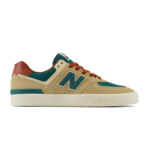 New Balance Numeric Nm 574 Tan / Forest Green - Streetart.fr