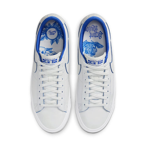 Nike Sb Blazer Low Pro Gt Prm Summit White / Game Royal - Summit White - Streetart.fr