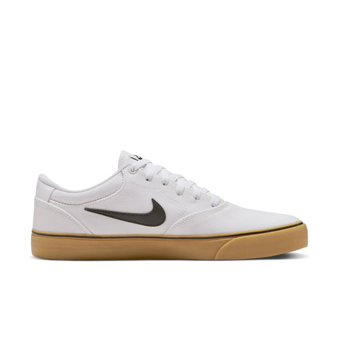 Nike SB Chron 2 Cnvs Summit White / Black / White Gum Light Brown - Streetart.fr