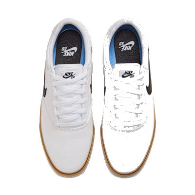 Nike SB Chron 2 Cnvs Summit White / Black / White Gum Light Brown - Streetart.fr