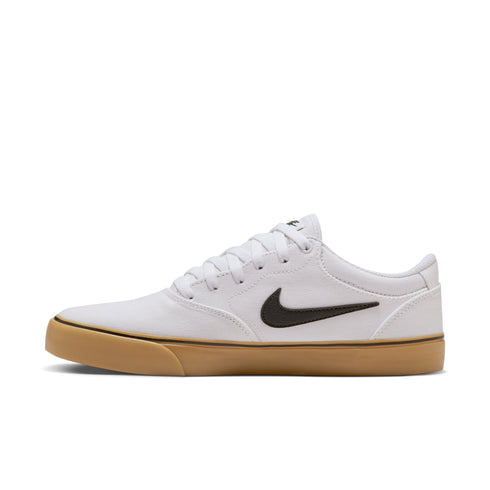 Nike SB Chron 2 Cnvs Summit White / Black / White Gum Light Brown - Streetart.fr