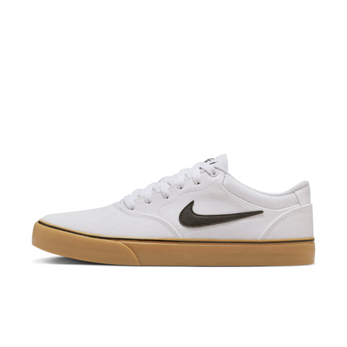 Nike SB Chron 2 Cnvs Summit White / Black / White Gum Light Brown - Streetart.fr