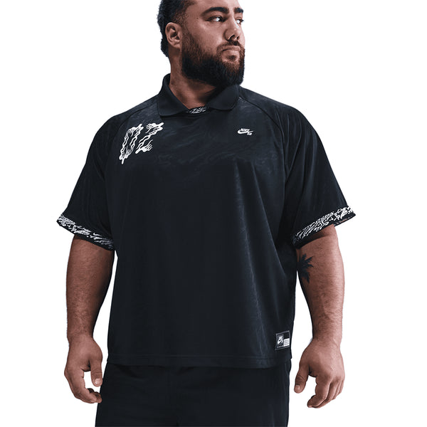 Nike Sb Df Jacquard Jersey Top T-Shirt - Black / Black /White - Streetart.fr