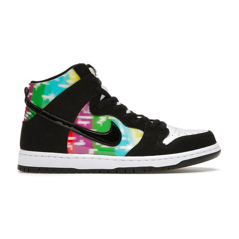 Nike SB Dunk High Pro Tv White/black - infrared - Streetart.fr