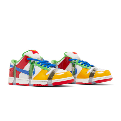 Nike SB Dunk Low Og Qs Sandy Ebay White / hyper Royal - mean Green - Streetart.fr
