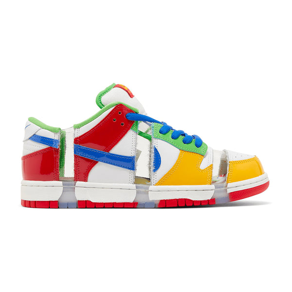 Nike SB Dunk Low Og Qs Sandy Ebay White / hyper Royal - mean Green - Streetart.fr