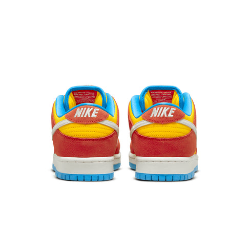 Nike SB Dunk Low Pro Bart Simpson - Habanero Red/white - blue Hero - Streetart.fr