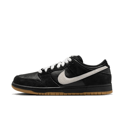 Nike SB Dunk Low Pro - Black / White / Black -Gum Light Brown - Streetart.fr