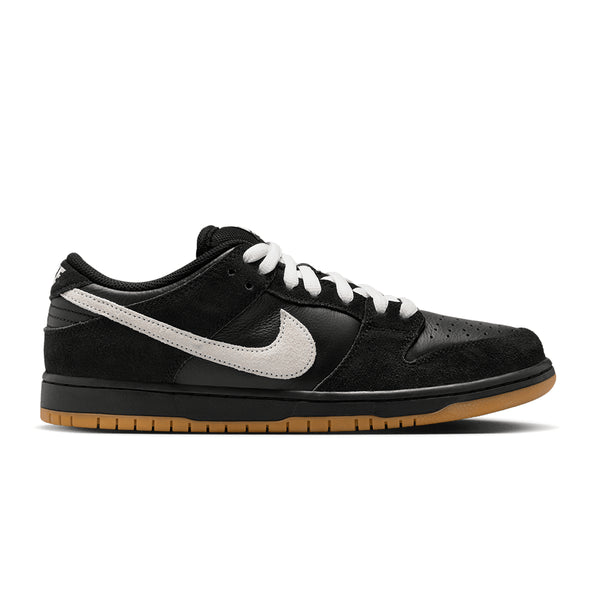Nike Sb Dunk Low Pro Black / White / Black - Gum Light Brown - Streetart.fr