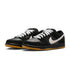 Nike Sb Dunk Low Pro Black / White / Black - Gum Light Brown - Streetart.fr