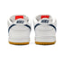 Nike SB Dunk Low Pro Iso White/navy - white - safety Orange - Streetart.fr