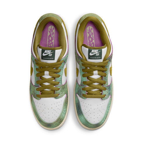 Nike Sb Dunk Low Pro Qs Alexis Sablone - Oil Green / Desert Moss - White - Streetart.fr