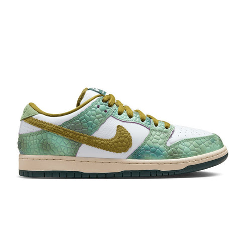 Nike Sb Dunk Low Pro Qs Alexis Sablone - Oil Green / Desert Moss - White - Streetart.fr