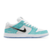 Nike Sb Dunk Low Pro Qs April - Racer Blue/Metallic Silver - White - Streetart.fr