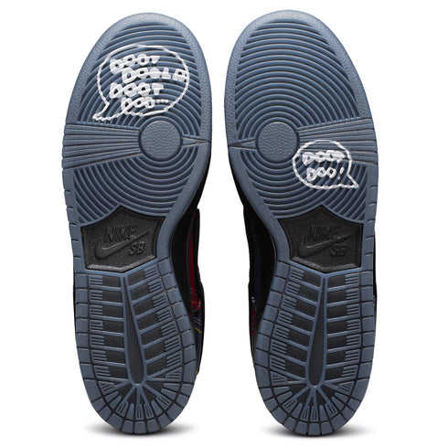 Nike Sb Dunk Low Pro Qs Nardwuar University Red / Black / Yellow Ii1493 - 600 - Streetart.fr