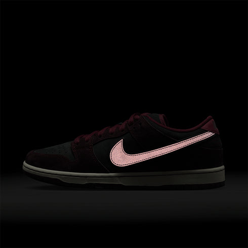 Nike Sb Dunk Low Pro Qs Riot Skateshop Mahogany / Dark Beetroot - Team Red - Streetart.fr
