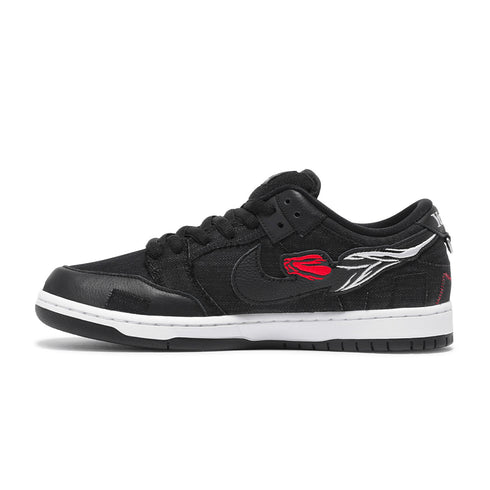 Nike Sb Dunk Low Pro Qs Wasted Youth - Black/Black - University Red - White - Streetart.fr