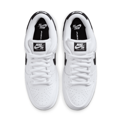 Nike SB Dunk Low Pro White / Black - White - Black — vue 5