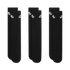 Nike Sb Ed Elvd Sb 3 Pairs Crew Socks - Black / Black / White - Streetart.fr