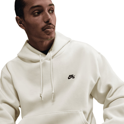 Nike Sb Essential Logo Fleece Po Sweat A Capuche - Sail / Black - Streetart.fr