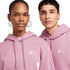 Nike SB Essential Logo Fleece Po Sweat Hood - Plum Dust / White - Streetart.fr