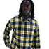 Nike Sb Flannel Koston Ls Shirt Chemise - Midnight Navy / Yellow - Streetart.fr