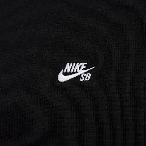Nike Sb Fleece Crew Essential Logo Sweatshirt - Black / White - Streetart.fr