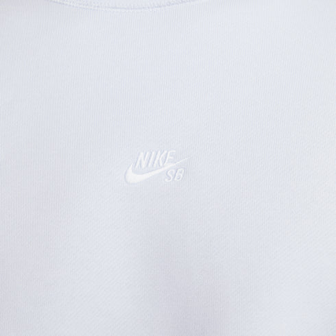 Nike Sb Fleece Crew Essential Logo Sweatshirt - Football Grey / White - Streetart.fr