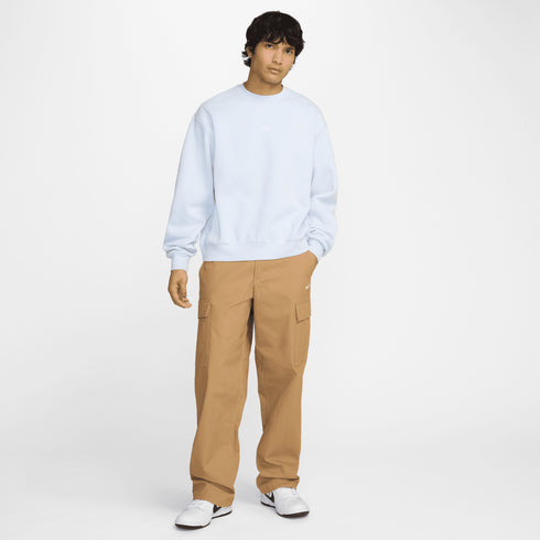 Nike Sb Fleece Crew Essential Logo Sweatshirt - Football Grey / White - Streetart.fr