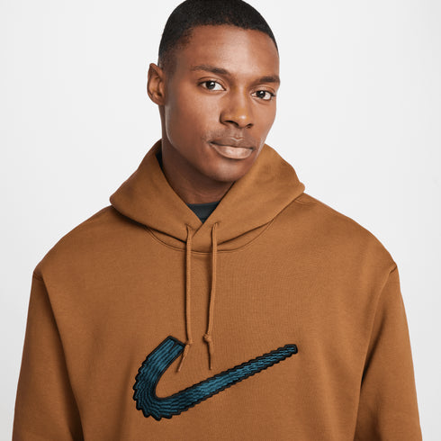 Nike SB Fleece Po N Swoosh - Lt British Tan / White — vue 3