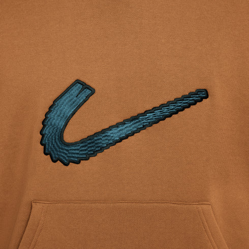 Nike SB Fleece Po N Swoosh - Lt British Tan / White — vue 4