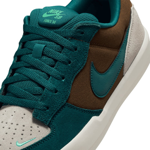 Nike SB Force 58 - Mosswood Brown / Light Orewood Brown/Sail/Geode Teal - Streetart.fr