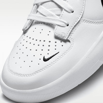 Nike SB Force 58 Prm L White / Black / White - White - Streetart.fr