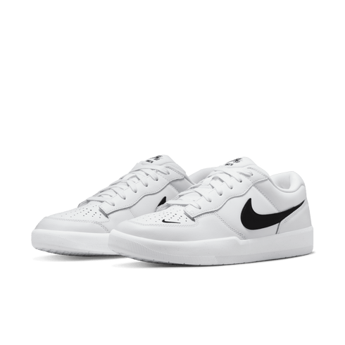 Nike SB Force 58 Prm L White / Black / White - White — vue 2