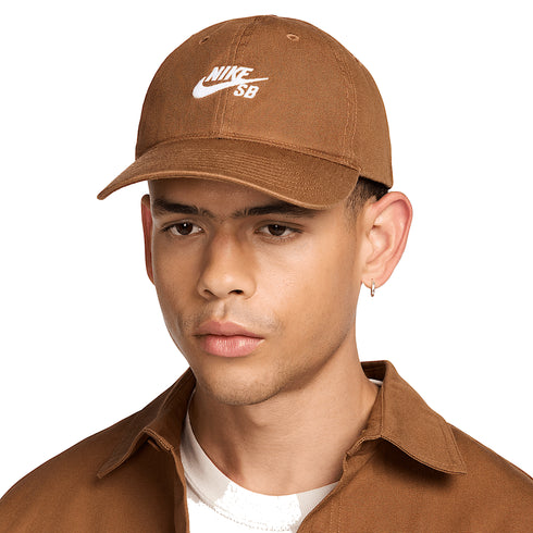 Nike SB Nk Club Cap Lt - British Tan / White - Streetart.fr