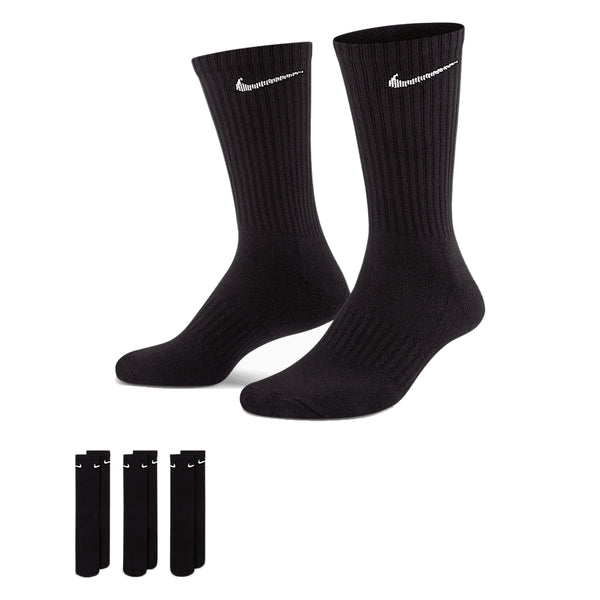 Nike SB Nk Everyday Csh Crew Sock 3 Paire - 132 Black / White Nike — chaussettes
