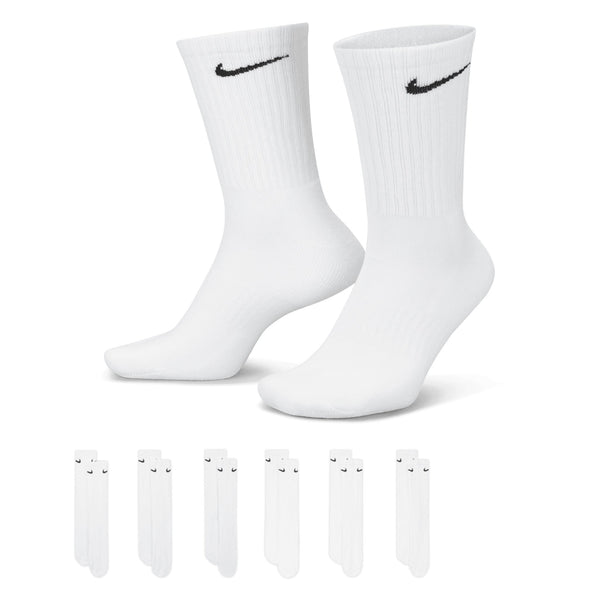Nike SB Nk Everyday Cush Crew Sock 6Pr - 132 White / Black - Streetart.fr