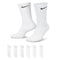 Nike SB Nk Everyday Cush Crew Sock 6Pr - 132 White / Black - Streetart.fr