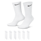Nike SB Nk Everyday Cush Crew Sock 6Pr - 132 White / Black - SX7666-100