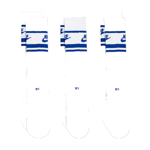 Nike SB Nsw Everyday Essential Crew - Socks White / Game Royal / White - Streetart.fr