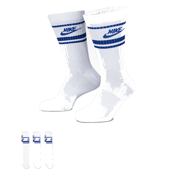 Nike SB Nsw Everyday Essential Crew - Socks White / Game Royal / White - Streetart.fr